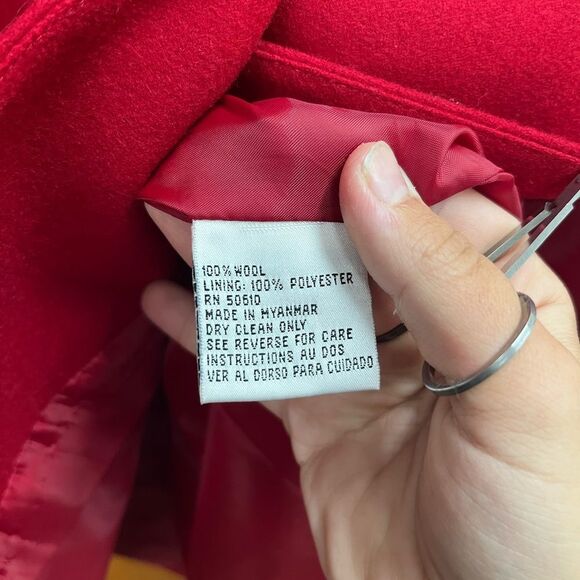 Le Suit vintage Red and Black Double-Breasted wool Blazer - Picture 4 of 4